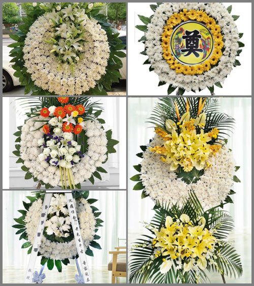 湖北宜昌市远安县茅坪场镇白云村花圈速递